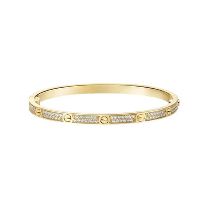 [GALE] JUSTE Diamond & LOVE Diamond Bracelet Stack Set