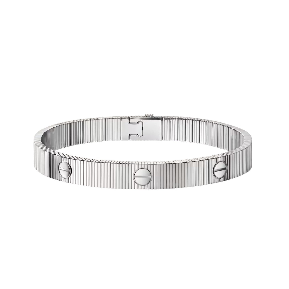 [GALE]Clover & Love Sliver 2-Piece Bracelet Stack Set