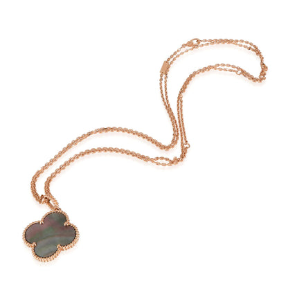 [GALE]CLOVER 25MM GOLD DARK MOP BIG CLOVER NECKLACE