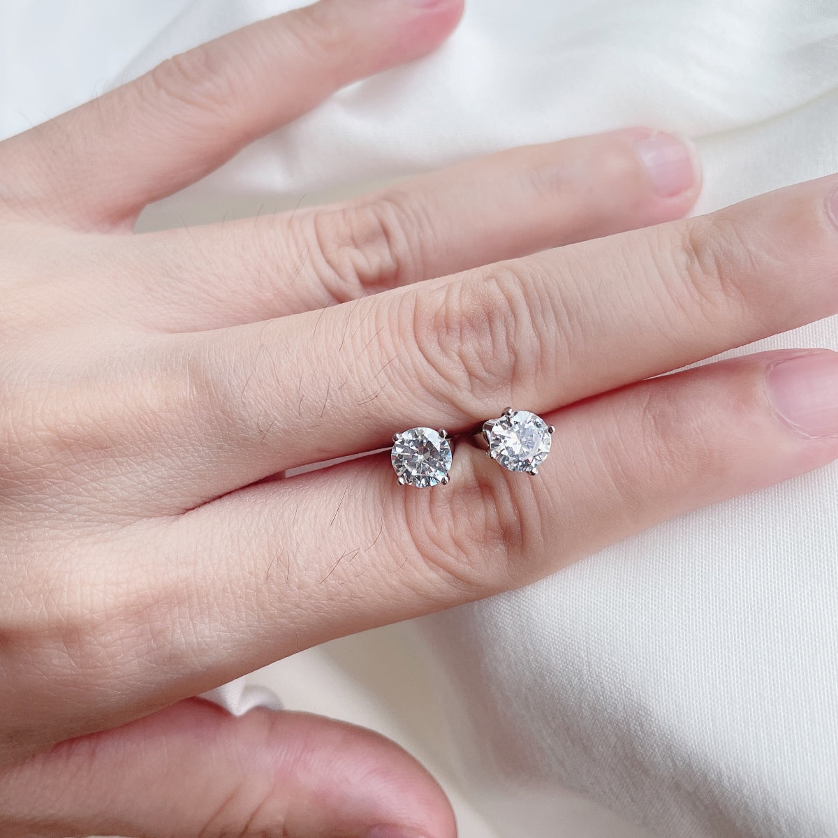 [GALE]Unique Round Shape Earrings