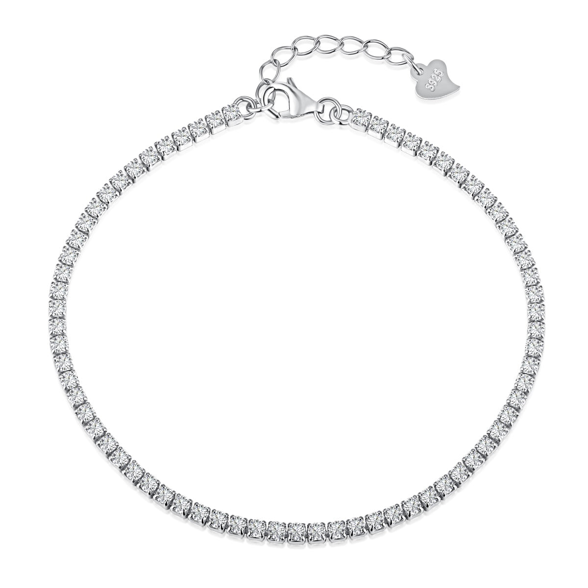 [GALE]Radiant Shinning Princess Cut Tennis Bracelet