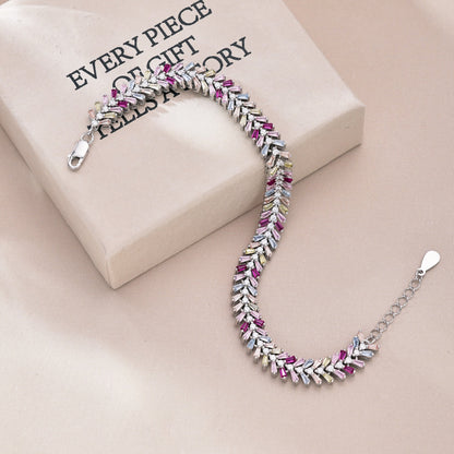 [NOVO] Zartes, strahlendes Armband im Smaragdschliff für jeden Tag