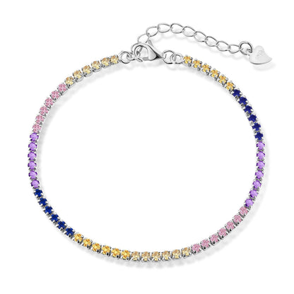 [GALE]Radiant Shinning Princess Cut Tennis Bracelet