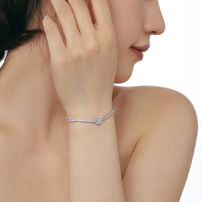 [NOVO]豪華で輝くスクエアシェイプのバンケットブレスレット