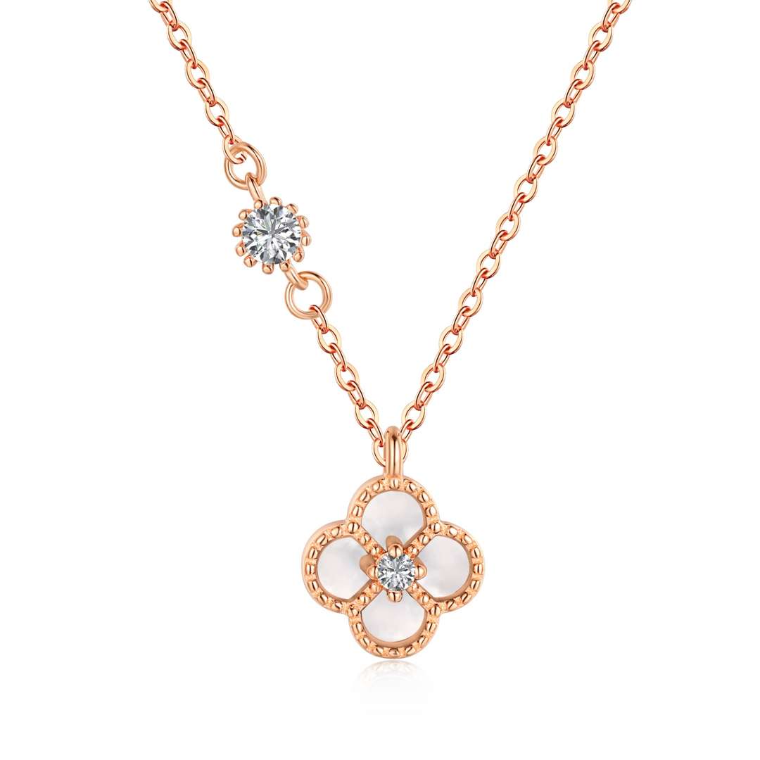 [GALE]Delicate Flower Shape Necklace