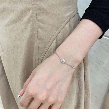 [NOVO]まばゆいラウンドカットシェイプブレスレット