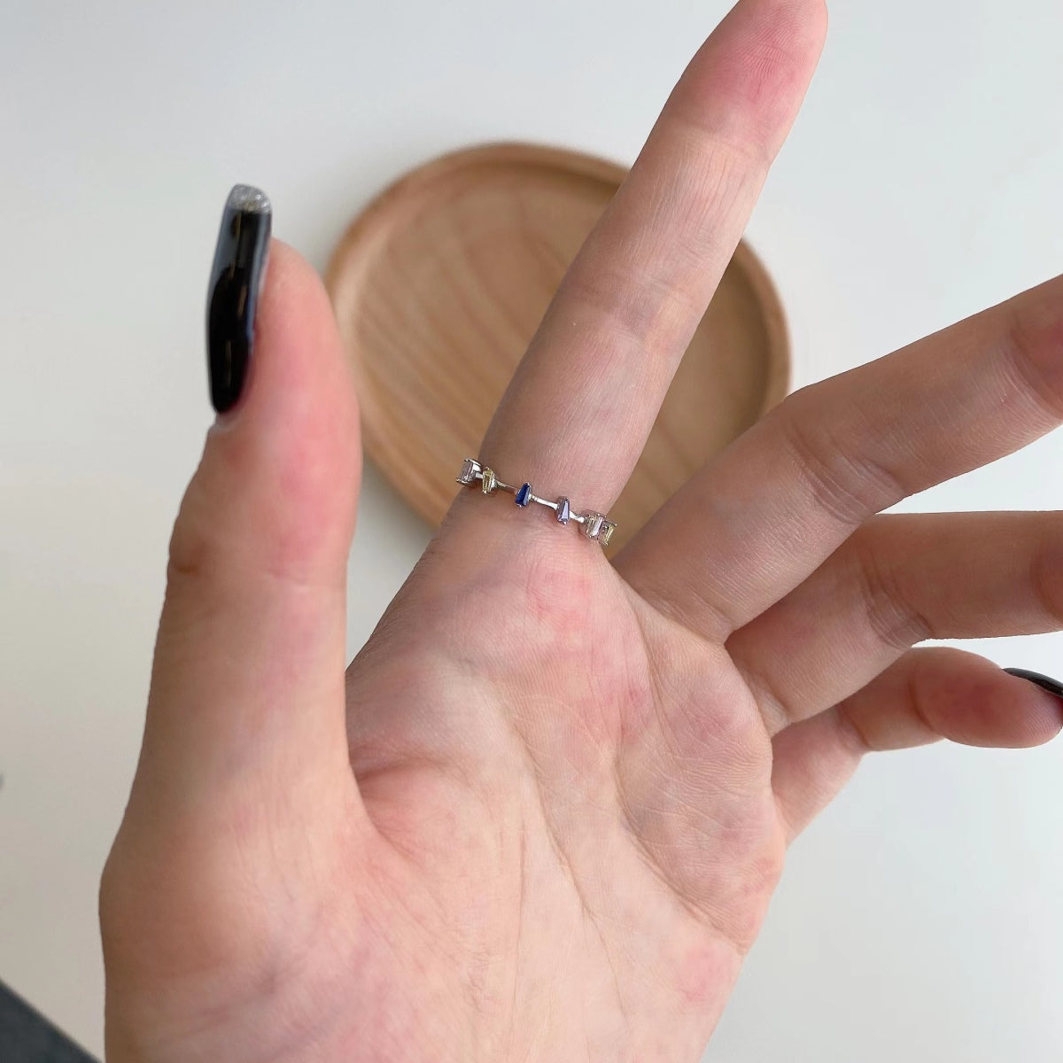 [NOVO]ユニークな台形カットのデイリーリング