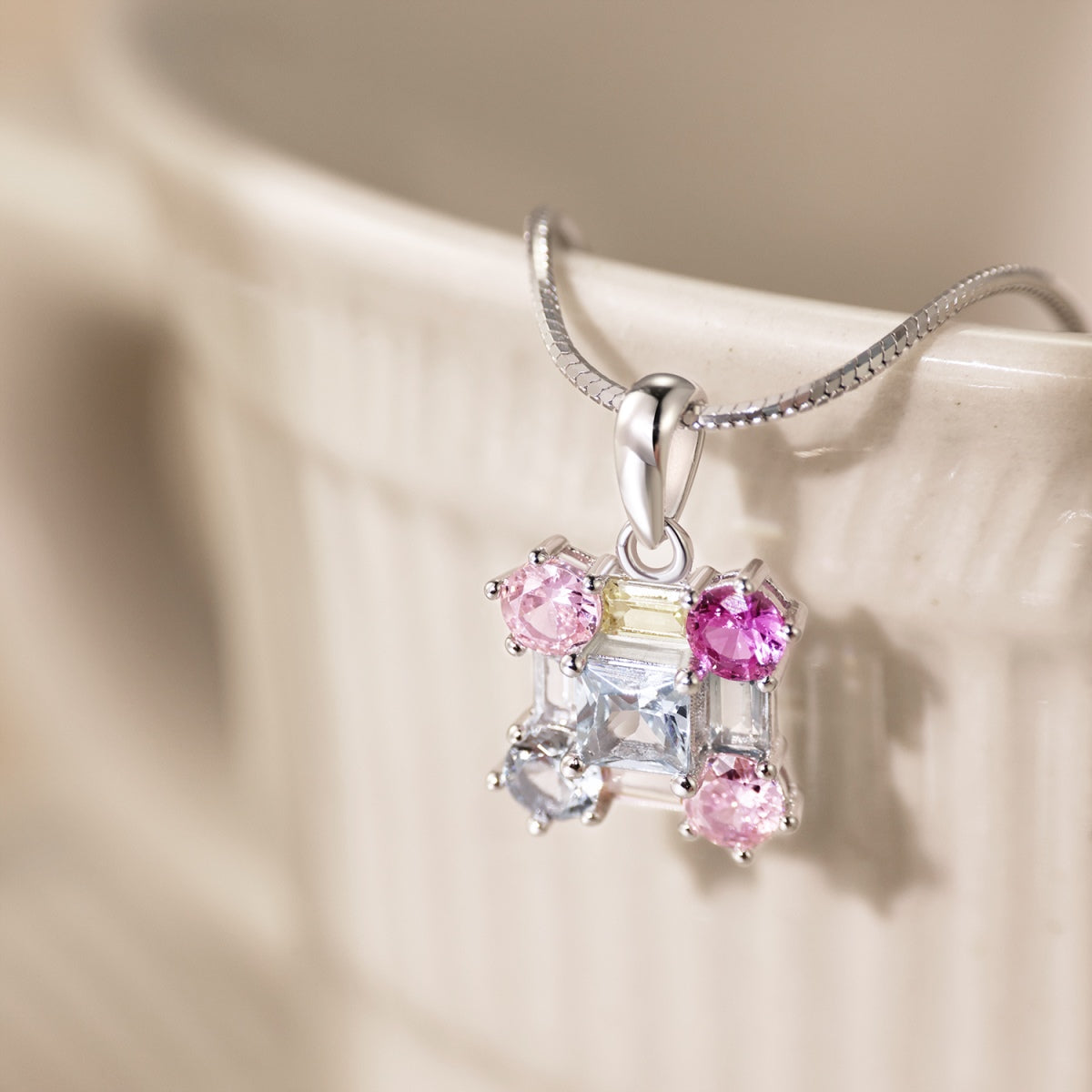 [GALE]Gorgeous Multi Colorful Necklace