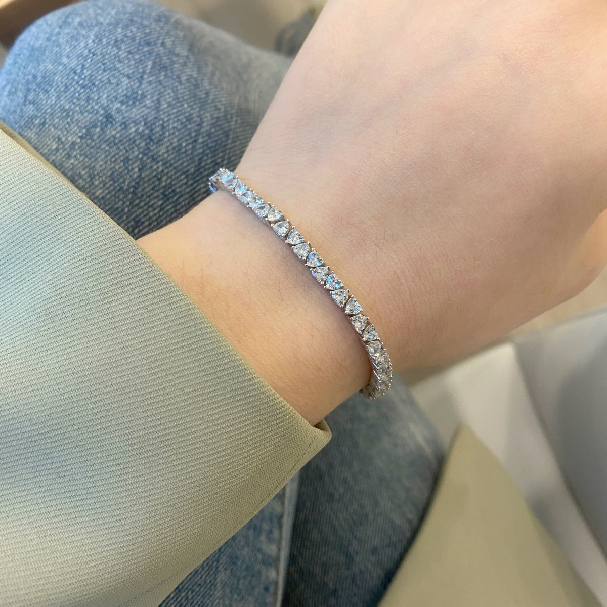[NOVO] Funkelndes romantisches Armband in Herzform für Verliebte