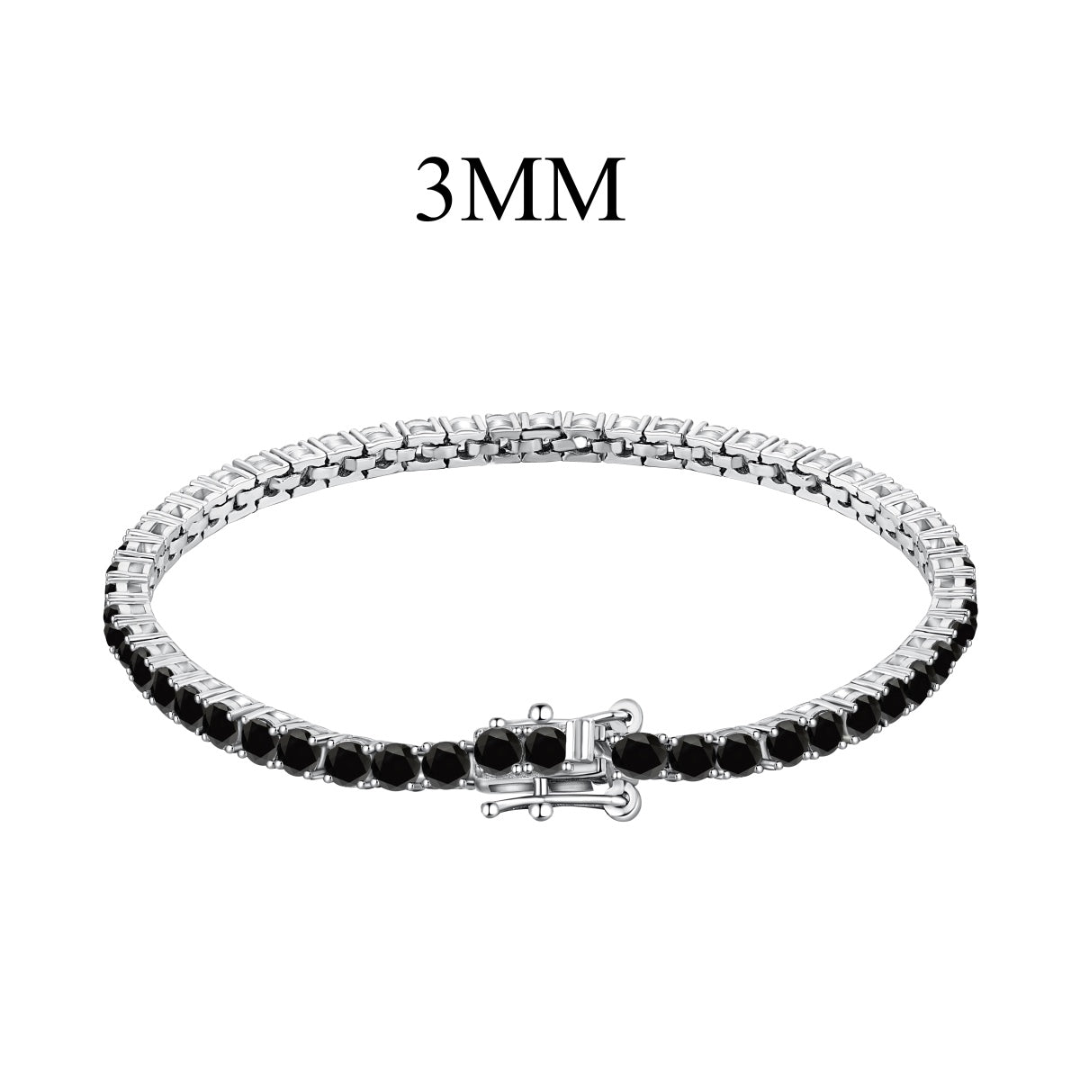 [NOVO]輝くカラフルなラウンドカットパーティーブレスレット