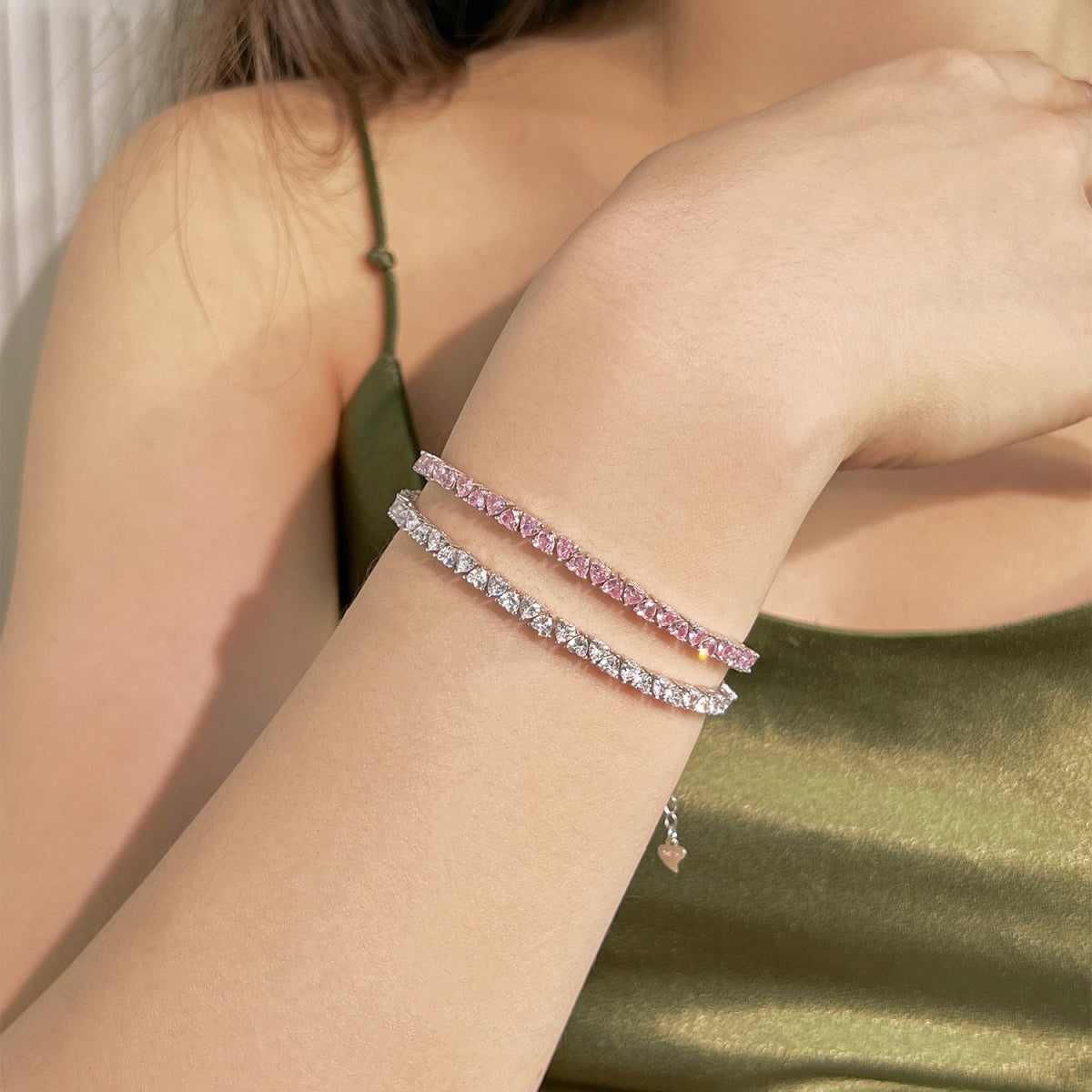 [NOVO] Funkelndes romantisches Armband in Herzform für Verliebte
