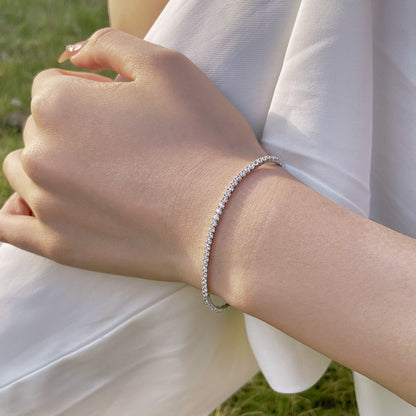 [GALE]Radiant Colorful Round Cut Party Bracelet