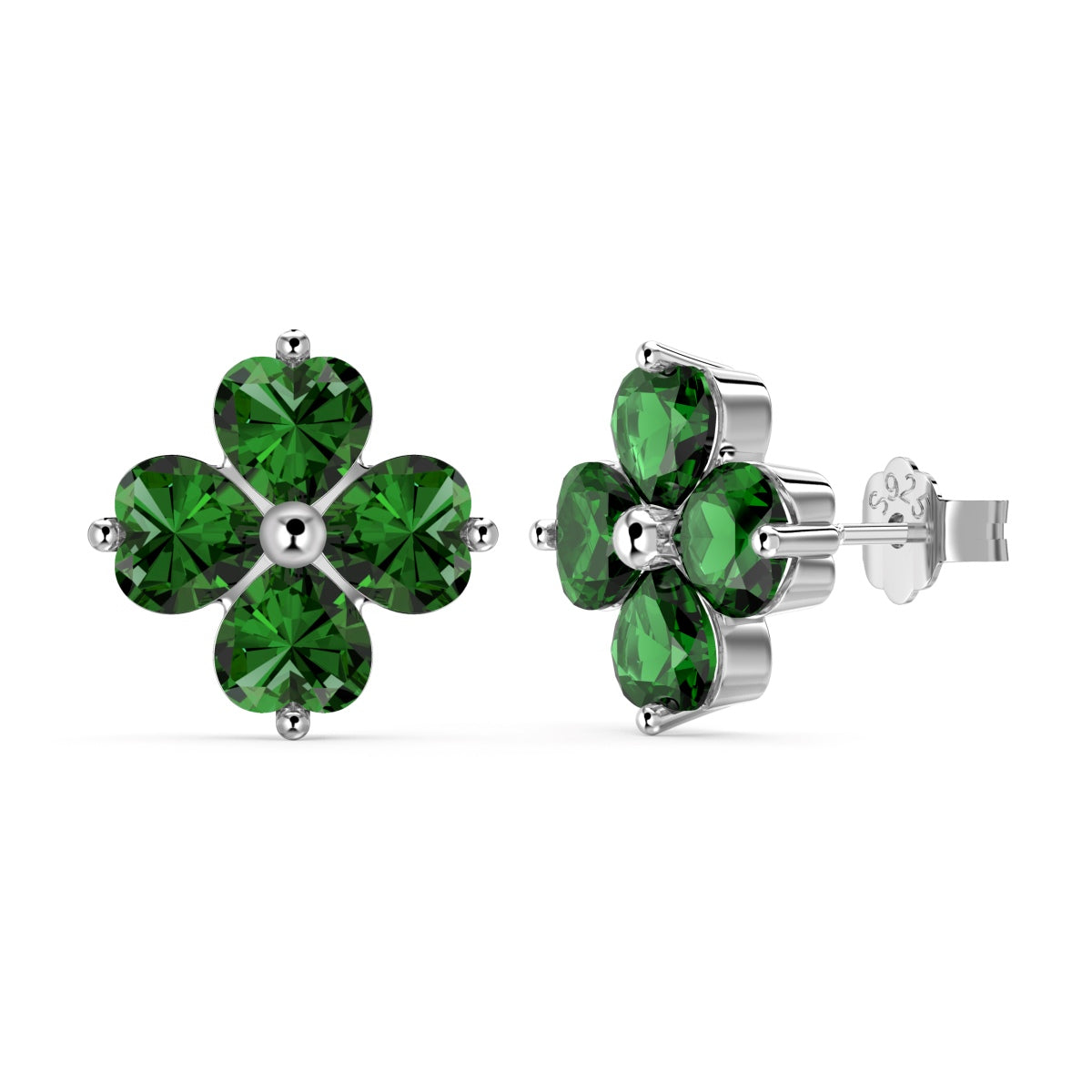 [GALE]Four-Leaf Clover Ball Earrings