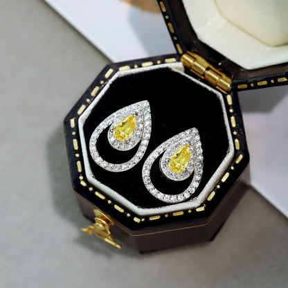 [NOVO]きらめく繊細なウォータードロップシェイプのデイリーピアス