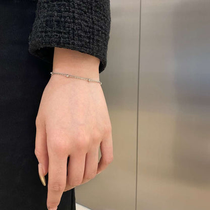 [NOVO]繊細なビーズの二重ブレスレット