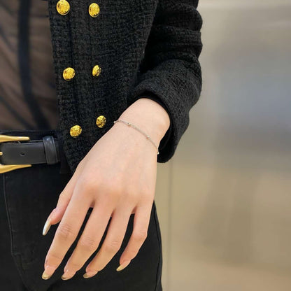 [NOVO]繊細なビーズの二重ブレスレット