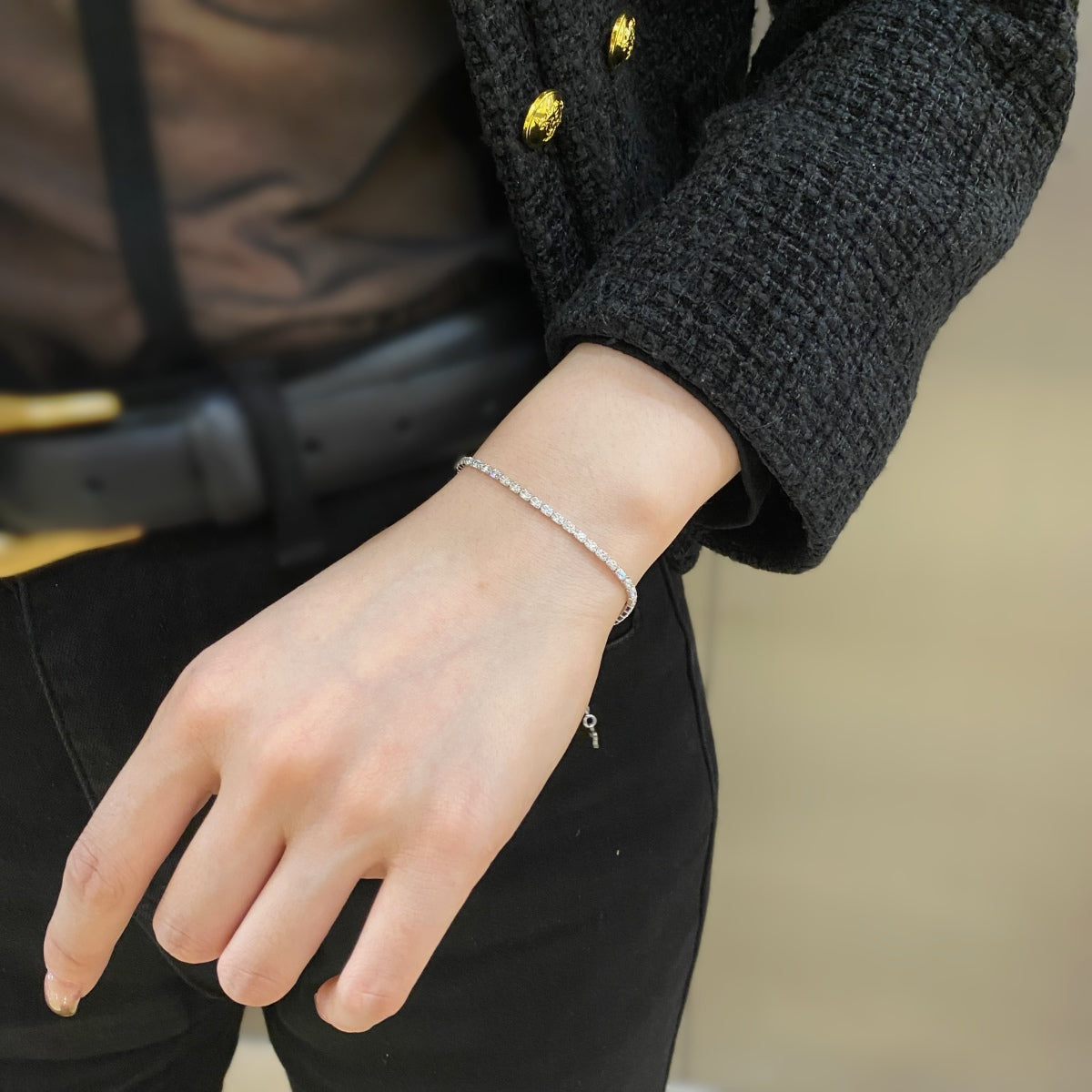 [NOVO] Elegantes Armband im Smaragdschliff für jeden Tag
