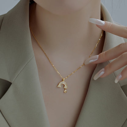 [NEU] Einzigartige Regenbogenstern-Halskette