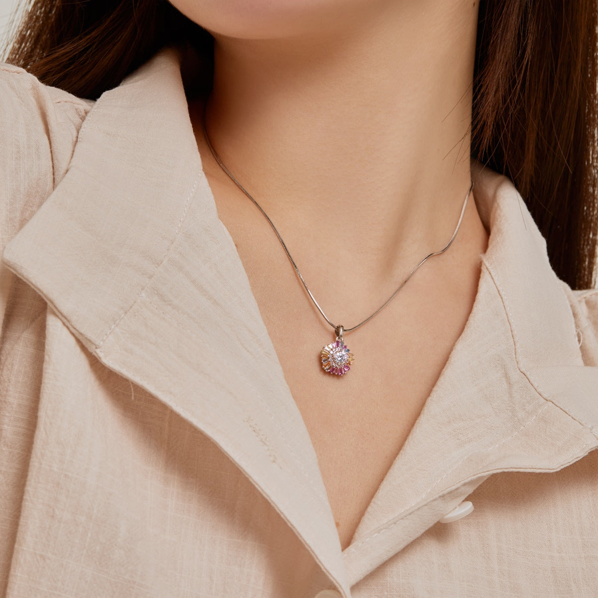 [NEU] Bezaubernde bunte Blumenkette