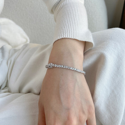 [GALE]Dainty Charming Round Cut Tennis Bracelet