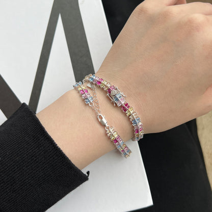 [GALE]Sparkling Exquisite Multi Cut Party Bracelet