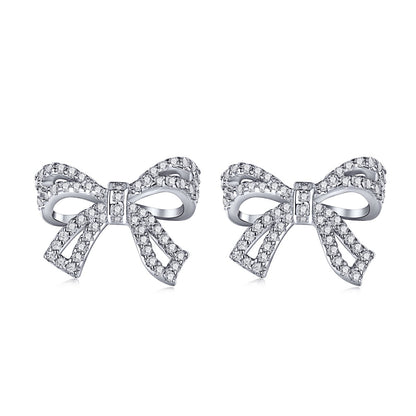 [GALE]Dainty Bow Shape Earrings