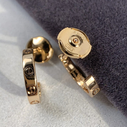 [GALE]LOVE EARRINGS 2.65MM PINK GOLD