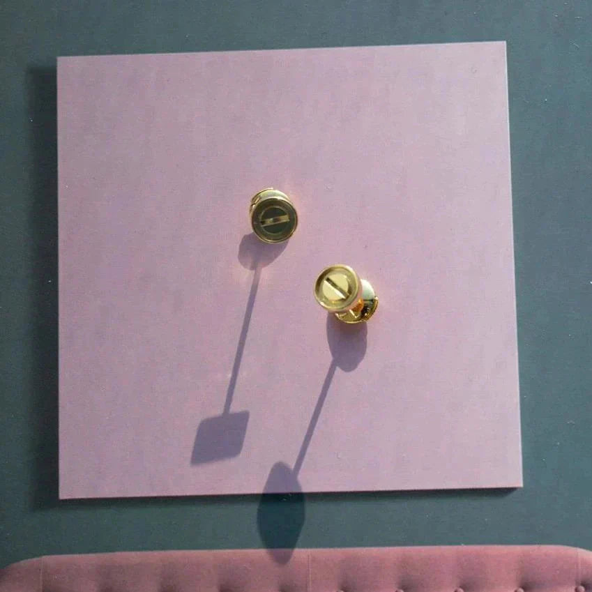 [GALE]LOVE EARRINGS GOLD 10MM