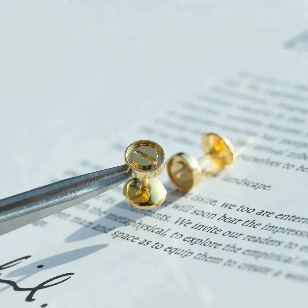 [GALE]LOVE EARRINGS GOLD 10MM