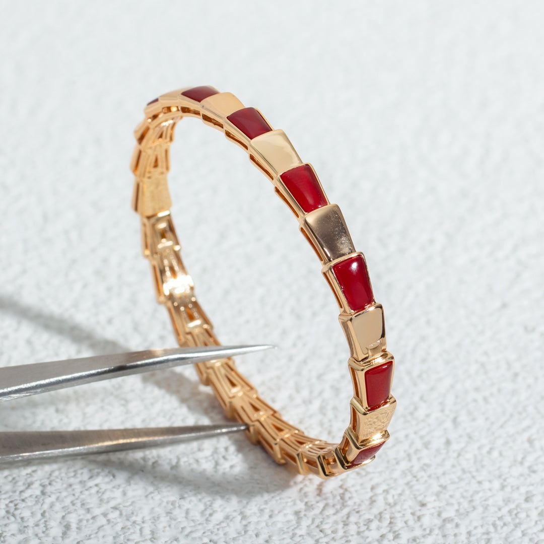 [GALE]SERPENTI BRACELET PINK GOLD RUBELLITE