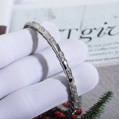 [GALE]SERPENTI BRACELET SILVER DIAMOND