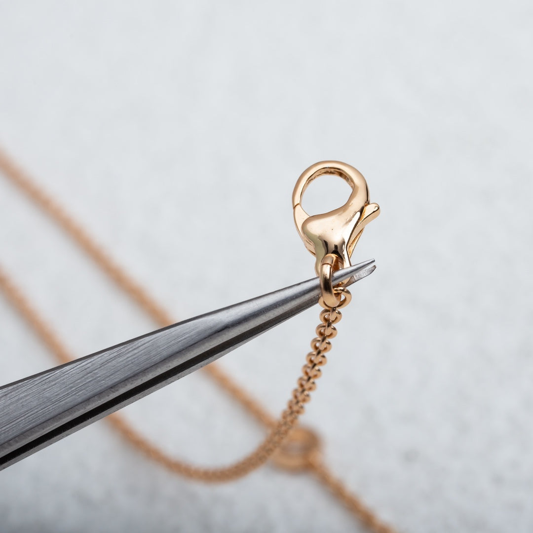 [GALE]PARENTESI NECKLACE PINK GOLD