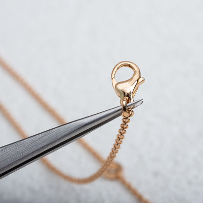 [GALE]PARENTESI NECKLACE PINK GOLD