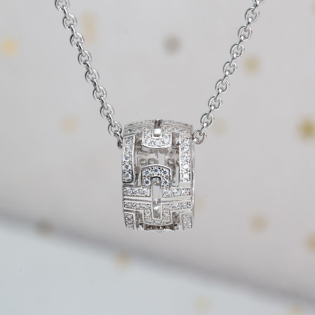 [GALE]PARENTESI NECKLACE SILVER DIAMOND
