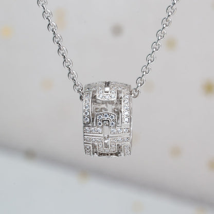[GALE]PARENTESI NECKLACE SILVER DIAMOND