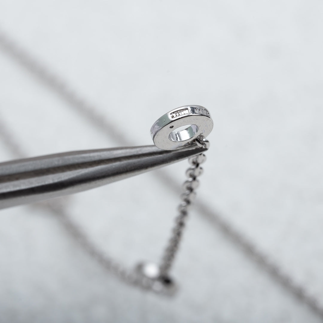 [GALE]PARENTESI NECKLACE SILVER DIAMOND