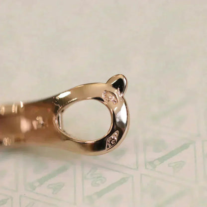 [GALE]CLOVER MEDIUM 1 MOTIFS FUll DIAMOND EARRINGS