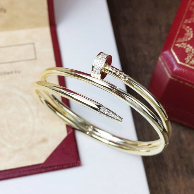 [GALE]JUSTE BRACELET 3.5MM DOUBLE ROW DIAMOND