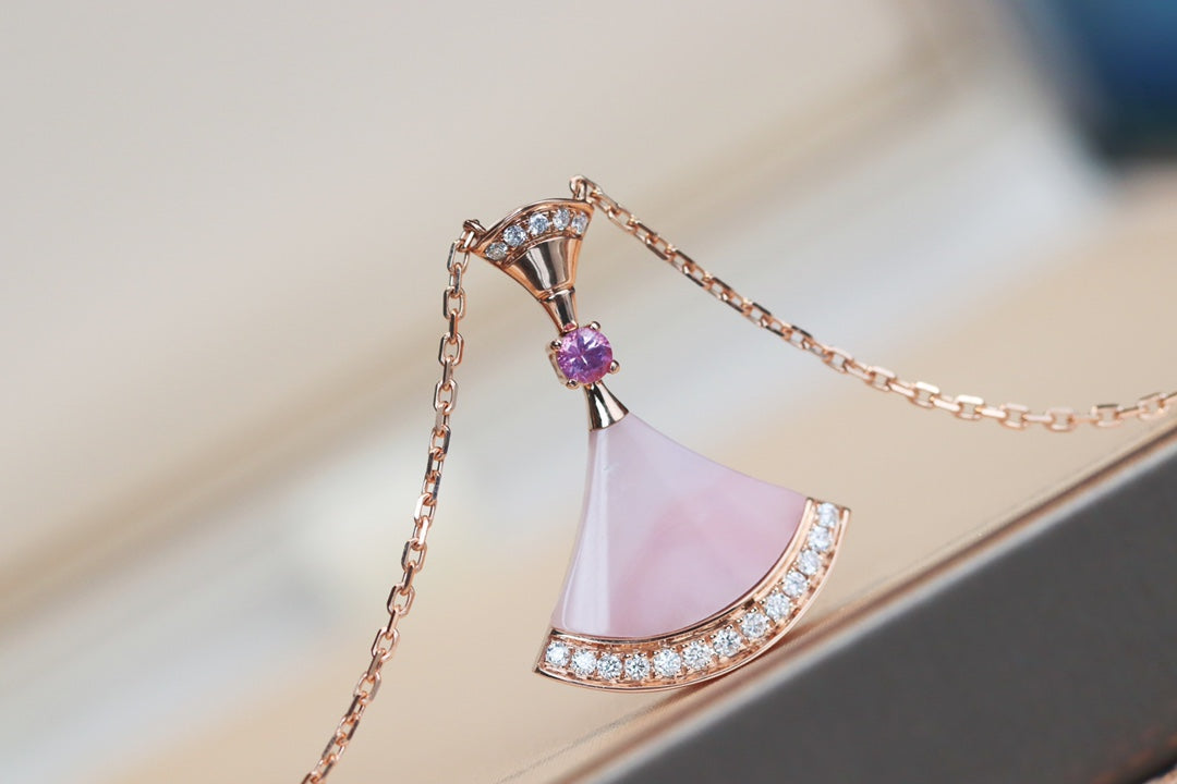 [GALE]DREAM NECKLACE PINK MOP DIAMOND