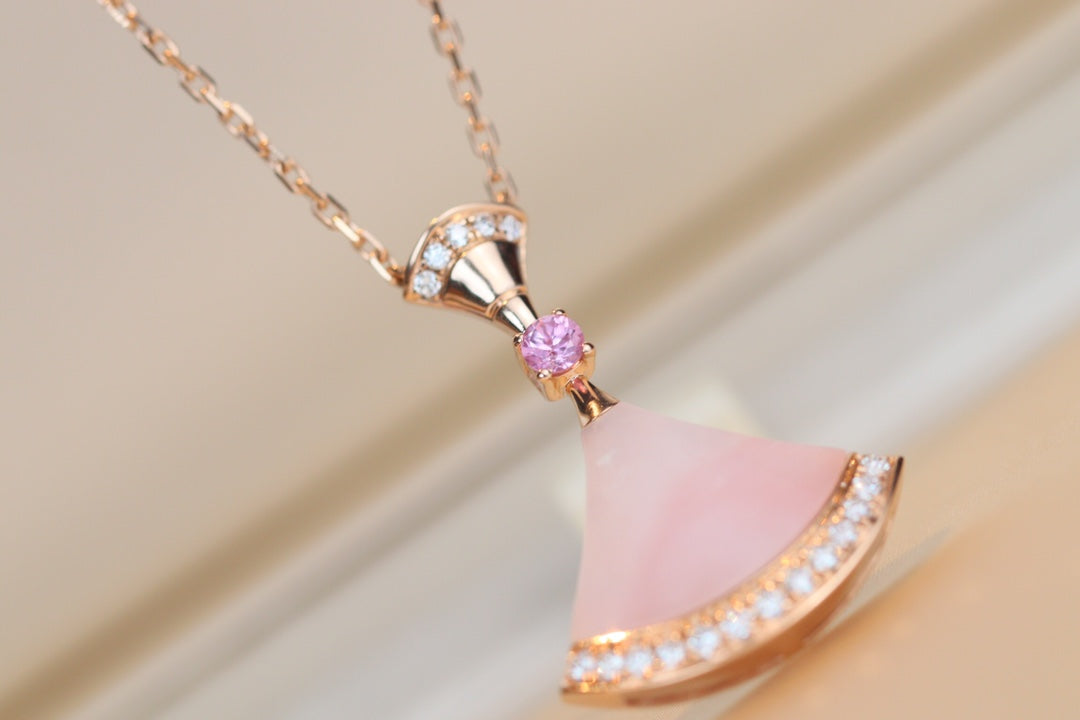 [GALE]DREAM NECKLACE PINK MOP DIAMOND