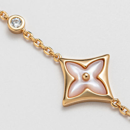 [GALE]STAR 1 DIAMOND PINK GOLD BRACELET