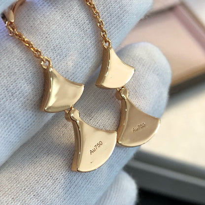 [GALE]DREAM EARRINGS 3 MOTIFS MALACHITE MOP PINK GOLD