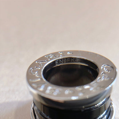 [GALE]ZERO 1 BLACK CERAMIC SILVER NECKLACE