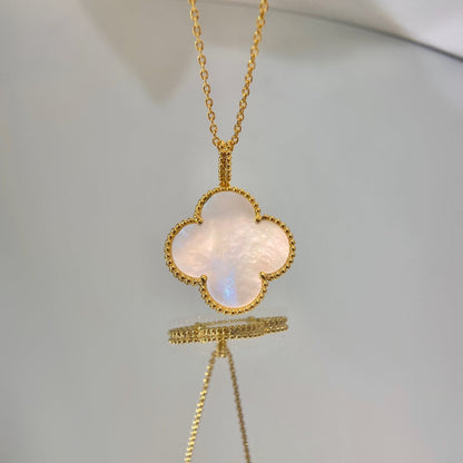 [GALE]CLOVER 25MM MOP LARGE PENDANT NECKLACE