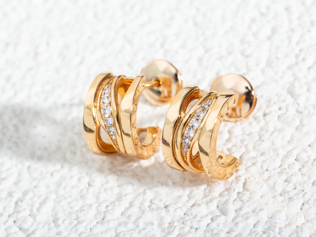 [GALE]ZERO 1 PINK GOLD DIAMONDS EARRINGS