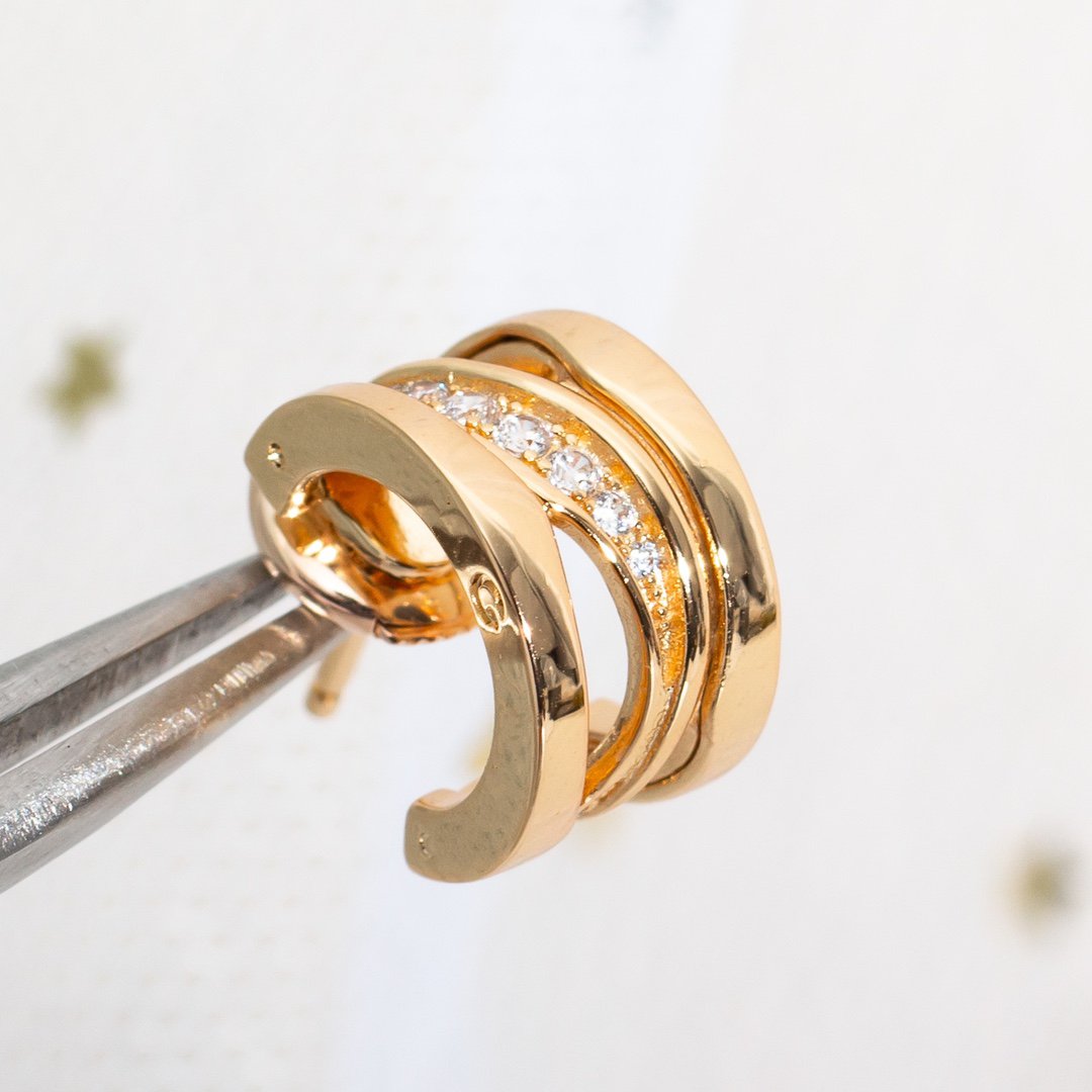 [GALE]ZERO 1 PINK GOLD DIAMONDS EARRINGS