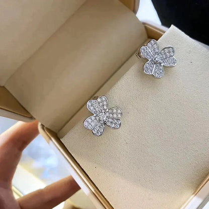 [GALE]CLOVER COMOS DIAMOND EARRINGS SILVER