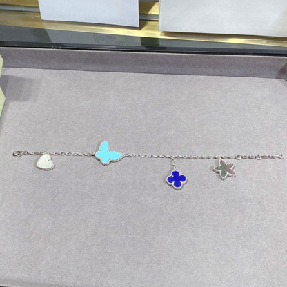 [NOVO] GLÜCKSFRÜHLINGS-SILBERARMBAND MIT 4 MOTIVEN