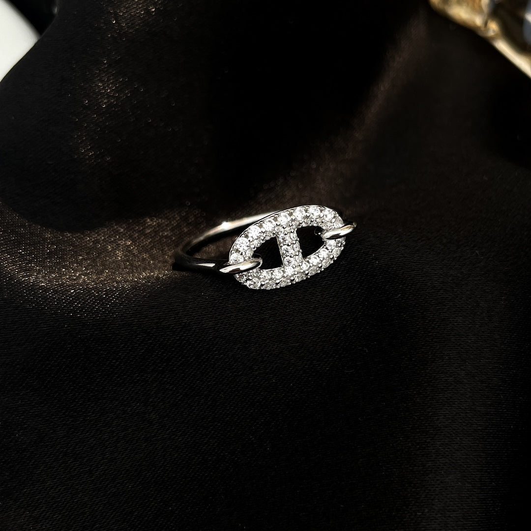 [NOVO]RONDE KLEINER SILBER-DIAMANTRING