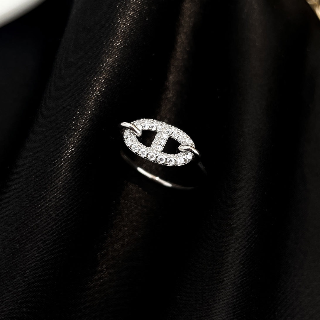 [NOVO]RONDE KLEINER SILBER-DIAMANTRING